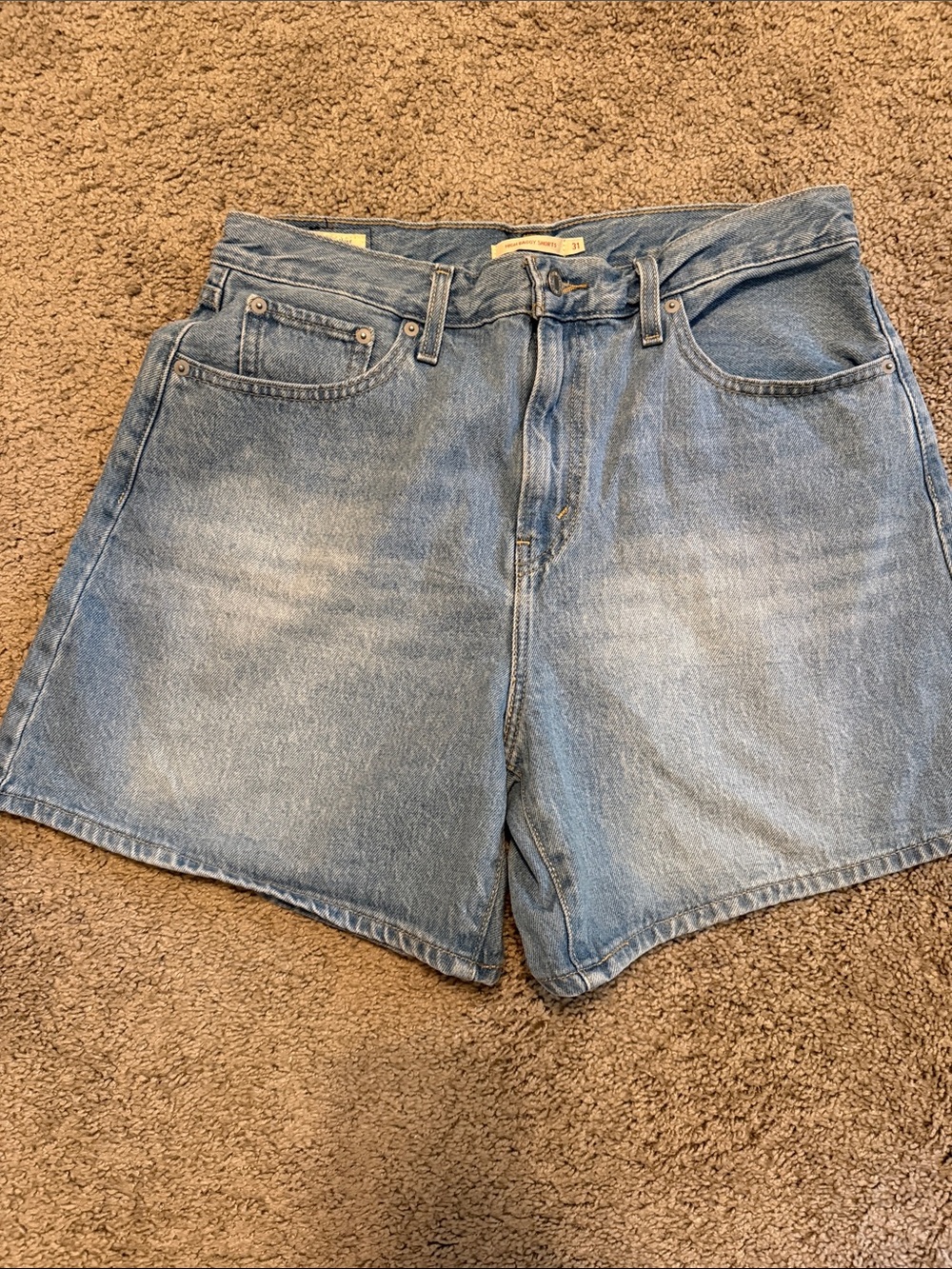 Levi’s High Baggy Women's Light Blue Denim Shorts